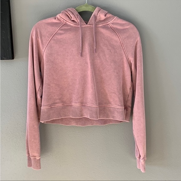 Sweaty Betty Tops - Fearne Cotton Sweaty Betty Cropped Sweatshirt Hoodie